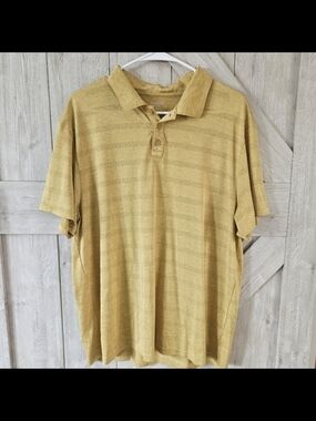 Old Navy Men's Yellow Striped Polo